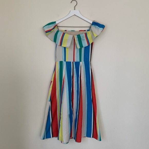 ASOS Off Shoulder Midi Sundress In Natural Fiber - Picture 7 of 12